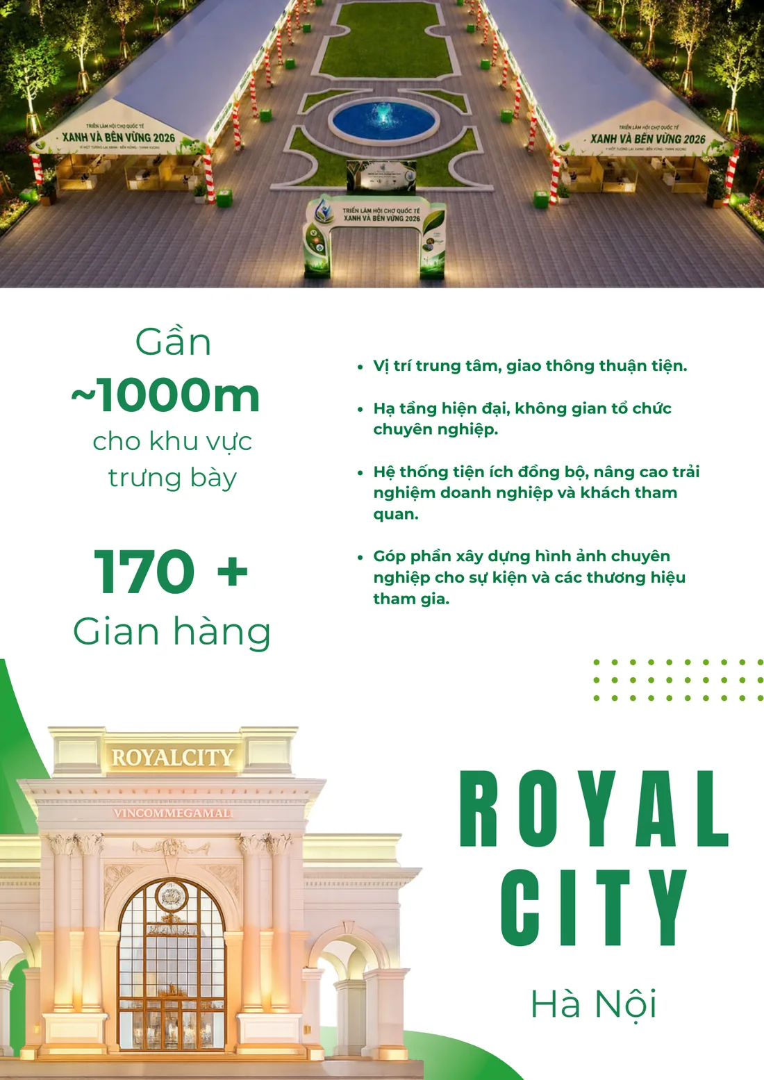 Thông tin địa điểm tổ chức tại Royal City
